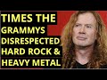 Times The Grammys Have Disrespected Hard Rock &amp; Heavy Metal - Metallica, Megadeth, Van Halen &amp; More