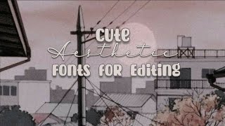 cute aesthetic fonts for editing | 2021 screenshot 3