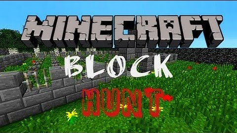 MINECRAFT MINI GAME:BLOCK HUNT W/ SpudnickGaming and RonanDS
