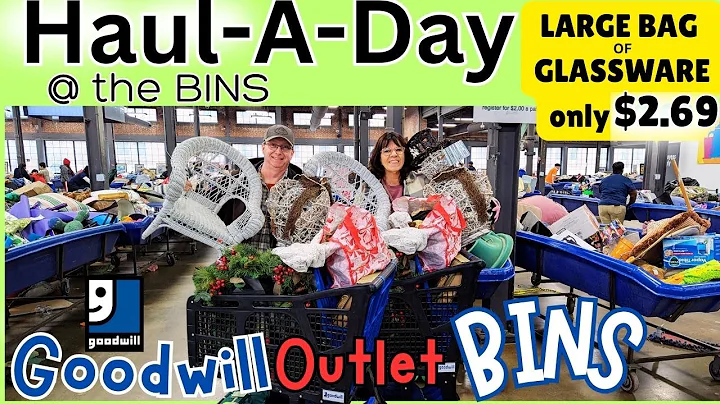 Haul-A-Day Goodwill Bins Shopping & Quality Glassware/Ceramic Finds $2.69 a Bag Full -Thrift with Me