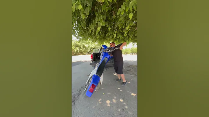 How to load your dirtbike without a ramp #howto #gopro #bikelife  #motocross #enduro