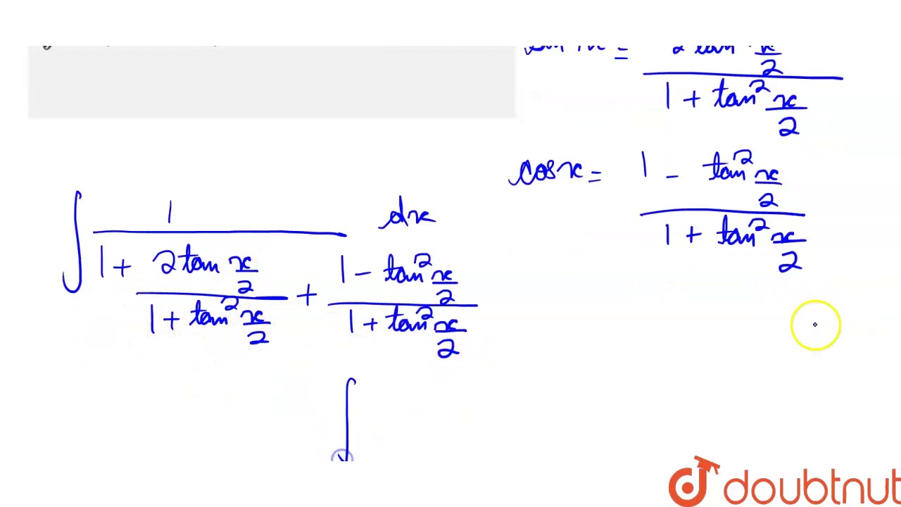 `int(1)/(1+sinx+cosx)dx=` YouTube