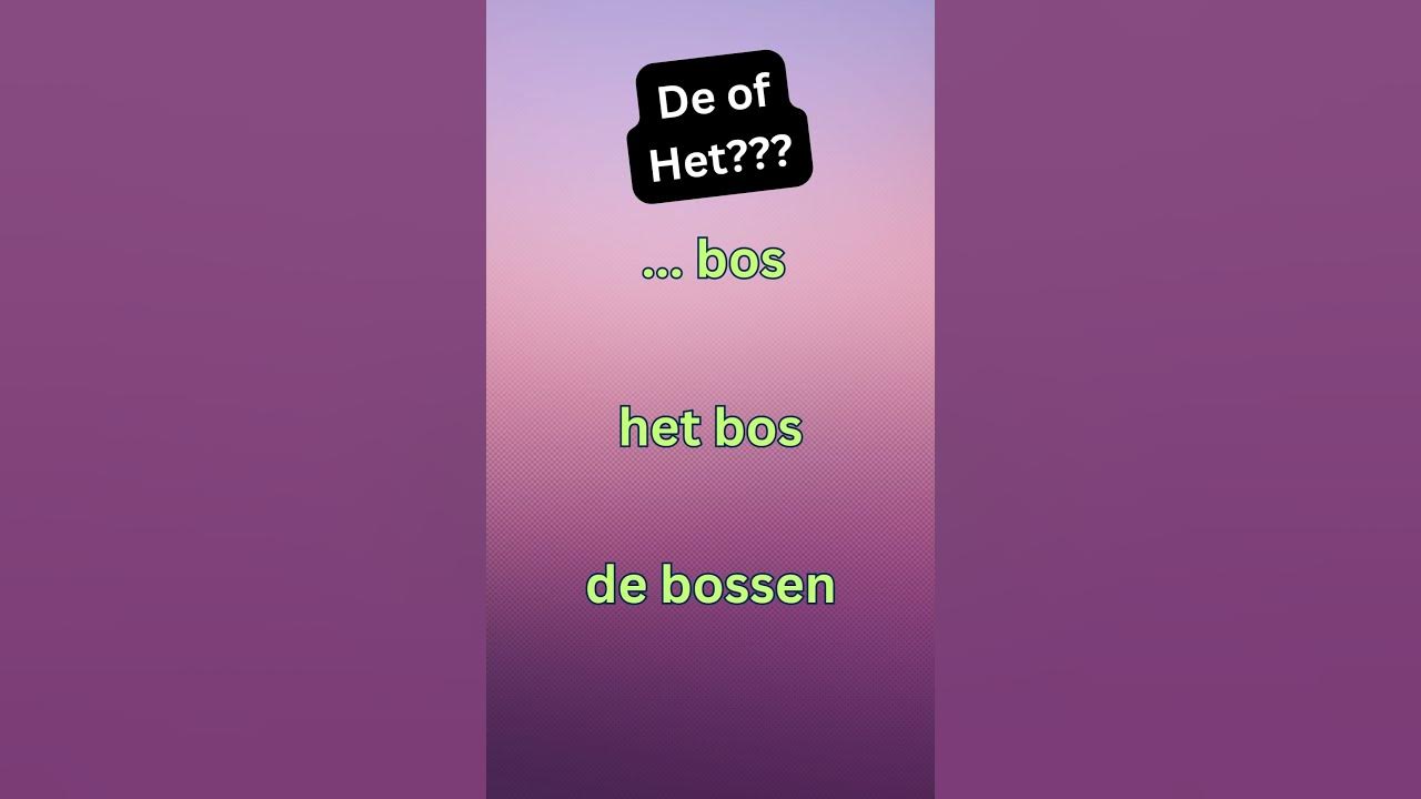 de-of-het-ervoor-bos-youtube