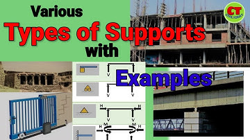 Various Types of Supports in Civil Engineering || Types of Supports with real life Examples