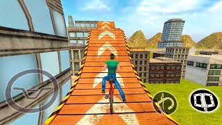 Rooftop Bicycle Stunt Rider 3D - Android Gameplay screenshot 5