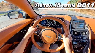 Driving the Aston Martin DB11 - V12 Twin Turbo RWD GT (POV Binaural Audio)