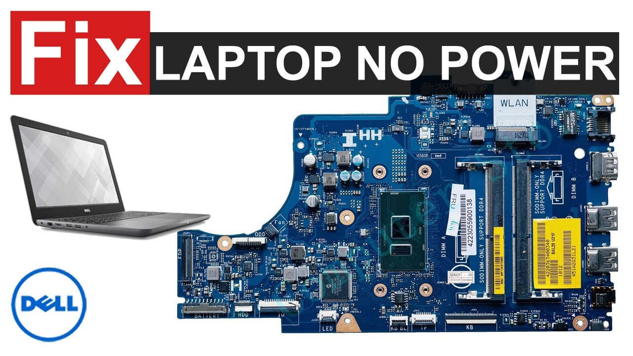 Laptop No Power On || Dell Inspiron 15 5567 || LA-D802P Rev : 1.0