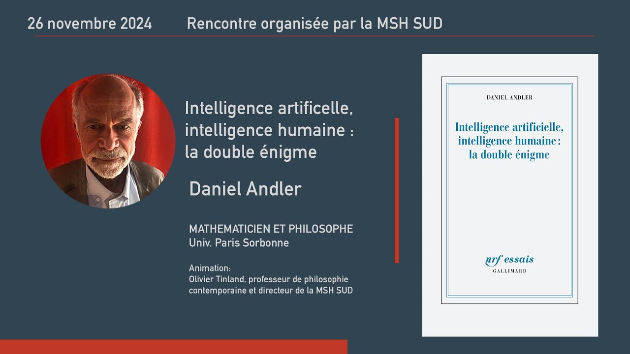 Conversation des Sciences de la MSH SUD #6 - avec Daniel Andler