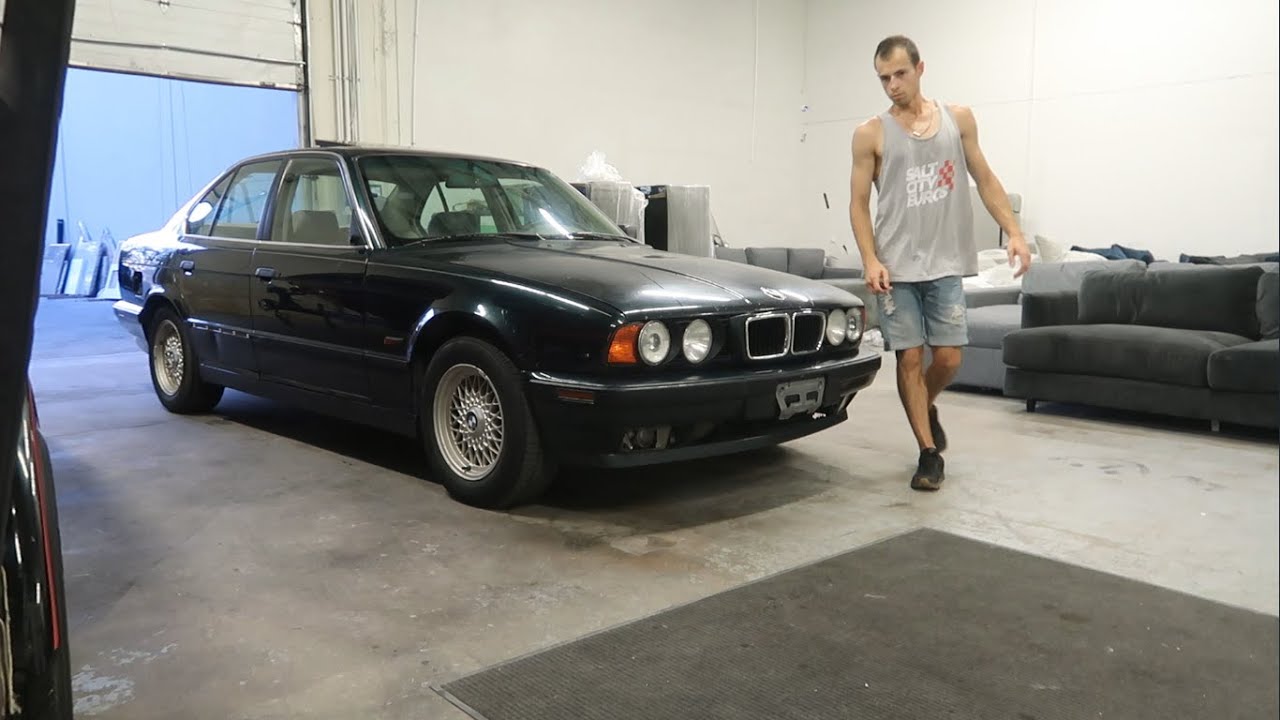 Half a Million Mile BMW E34 from a Copart Auction | What's left of it ...