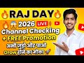 🔥😱 2026 LIVE Channel Checking +📈 FREE Promotion 🚀 | Join Now &amp; Grow Fast