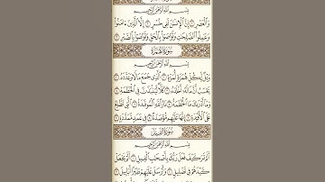 سورة العصر و الهمزة و الفيل