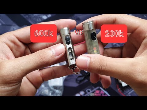 Video So sánh đèn pin móc khóa 600k và 200k ???? | Light For... - youtube
