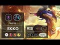 Ekko Mid vs Cassiopeia - KR Master Patch 9.18