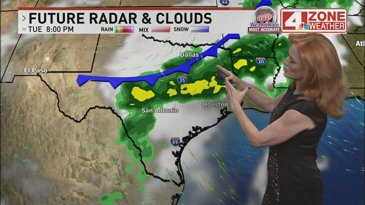 Isolated showers and thunderstorms; rain chances will increase again ...