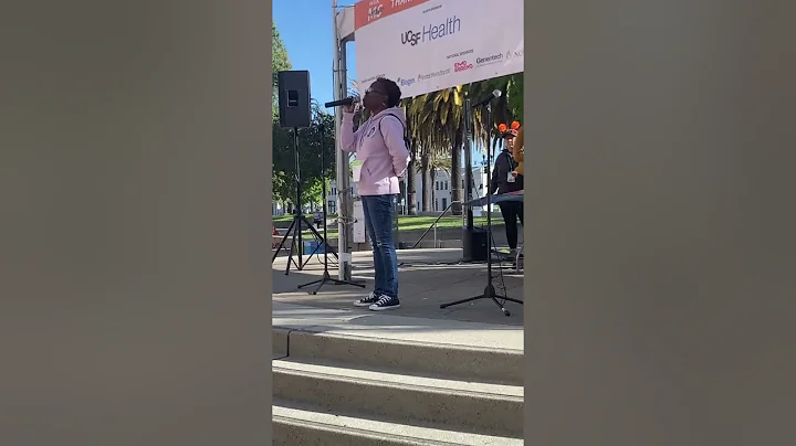 ALICE BYRD sings National Anthem MS walk 2022 hono...