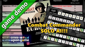CC:BOT - Solo AI for Combat Commander | 00 - Setup || gameplay demo