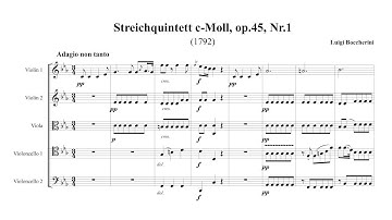 Luigi Boccherini – String Quintet Op.37/48 No.1, in C minor