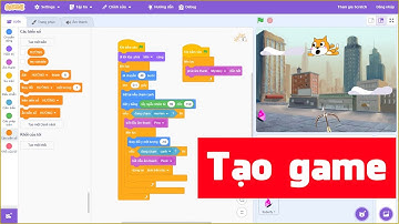 Lập trình game Scratch - chú mèo và cung tên