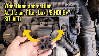 1.6 HDI 8v  Vibrations and rattles at the air filter box