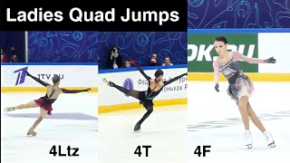 QUAD Jumps on Channel One Trophy - Alexandra Trusova, Kamila Valieva, Anna Shcherbakova Analysis