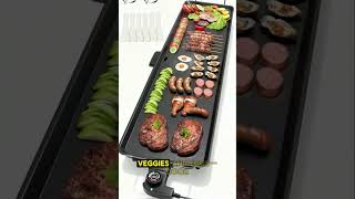 COSTWAY 35” Electric Griddle Teppanyaki Grill, 2000W Extra-Large Nonstick Tabletop Grill