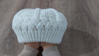 Tığ İşi İnci Şapka Bere Yapımı Örgü Modelleri Crochet Hat Making 