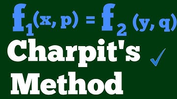 #f1(x,p)=f2(y,q) | #CharpitMethod | Charpit Equation | Charpit Method Standard Form