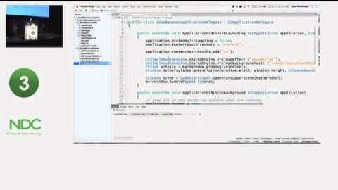 Making 2D Games that Run Everywhere using C# and CocosSharp   James Montemagno Mobile clip17