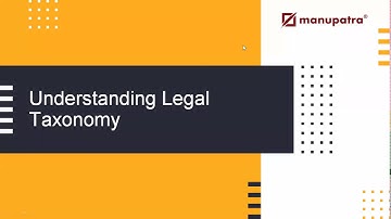 Understanding Manupatra feature -Legal Taxonomy