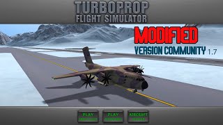 TFS mod || Version Community 1.7 || gameplay #turbopropflightsimulator