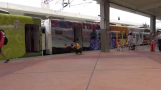 2014.7.5 台鐵 5401次 TEMU2000 新自強 彩繪普悠瑪號 花蓮車站