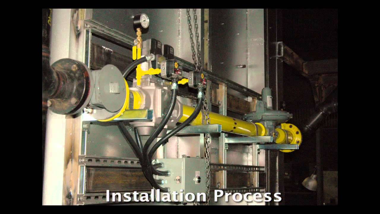 Industrial Gas Burner Installation Start Up Calibration Plc