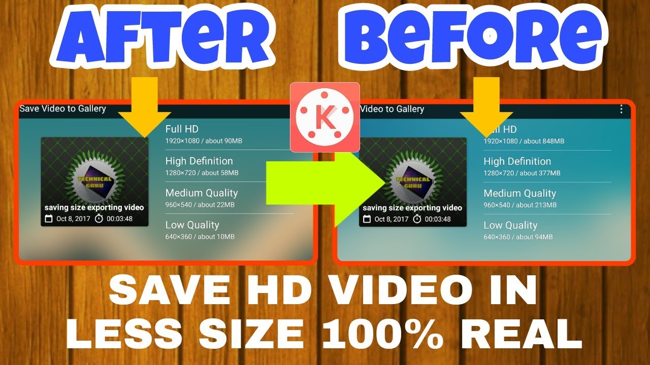 Save or Export HD video in less size KineMaster | KineMaster tutorial