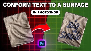 How to Conform TEXT or SHAPE LAYER to a Surface Using a DISPLACEMENT MAP in Photoshop!