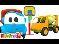 Leo the truck - The cement mixer truck for kids. Cartoons for children.