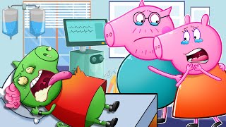 Zombie Apocalypse | Oh No! Peppa Turn Into Zombie, Save Her Please! | Peppa Funny Animation