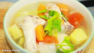 How To Cook Thai Chicken & Potato Soup | Thai Food