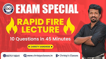 Rapid Fire Lecture | 10 Questions in 45 Min | CSIR-NET 2025 | GATE 2026 | General Aptitude | Christy