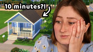 Can I build an entire Sims house in just 10 minutes?