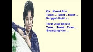 Nona Asiah .... Kenari Biru (With Lyrics).