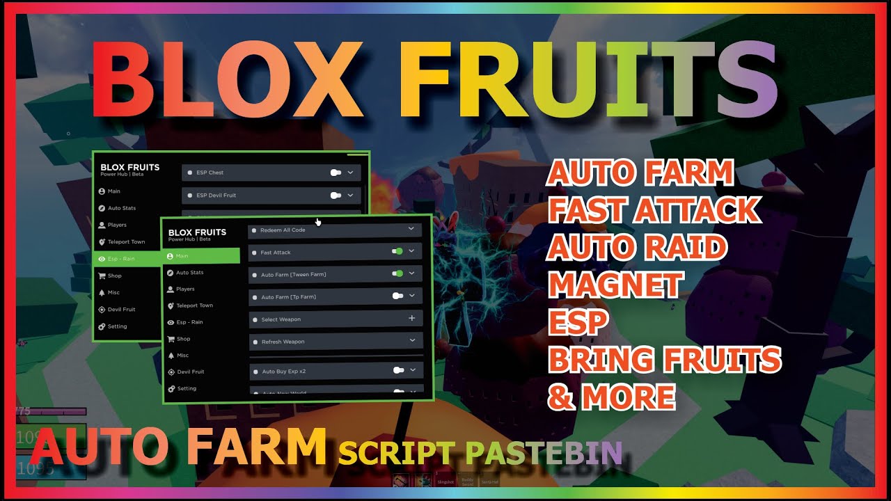 BLOX FRUITS Script Pastebin 2022 UPDATE 17 AUTO FARM