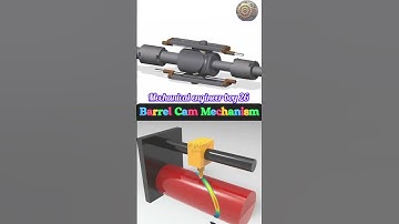 Barrel cam mechanism||mechanical mechanism||#automobile #mechanism #engineering #video