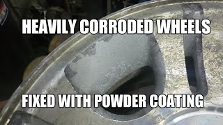 How To Fix Heavily Corroded Wheels - Silver Metallic Powder Tips