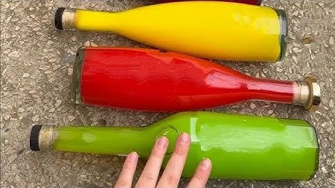 ⚠️8 Minutes Breaking Big glass bottles⚠️🔥 #asmr #satisfying #experiment#bottle crash