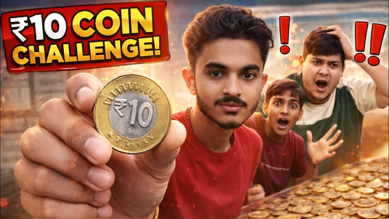 Only ₹10 Coin Challenge With Friends 😱 | Impossible Task! Recap #video #viral 