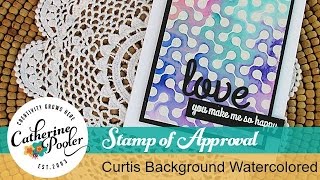 Creative Concepts Ready Set Mount CCA1337 for 13″ to 37″ Flat Panel TVs, Black Stamp of Approval Blog Hop and Curtis Background Watercolored