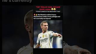 Franco has pubalgia injury 👻#mastantuono#injury#realmadridplayer#viral#trendingnow
