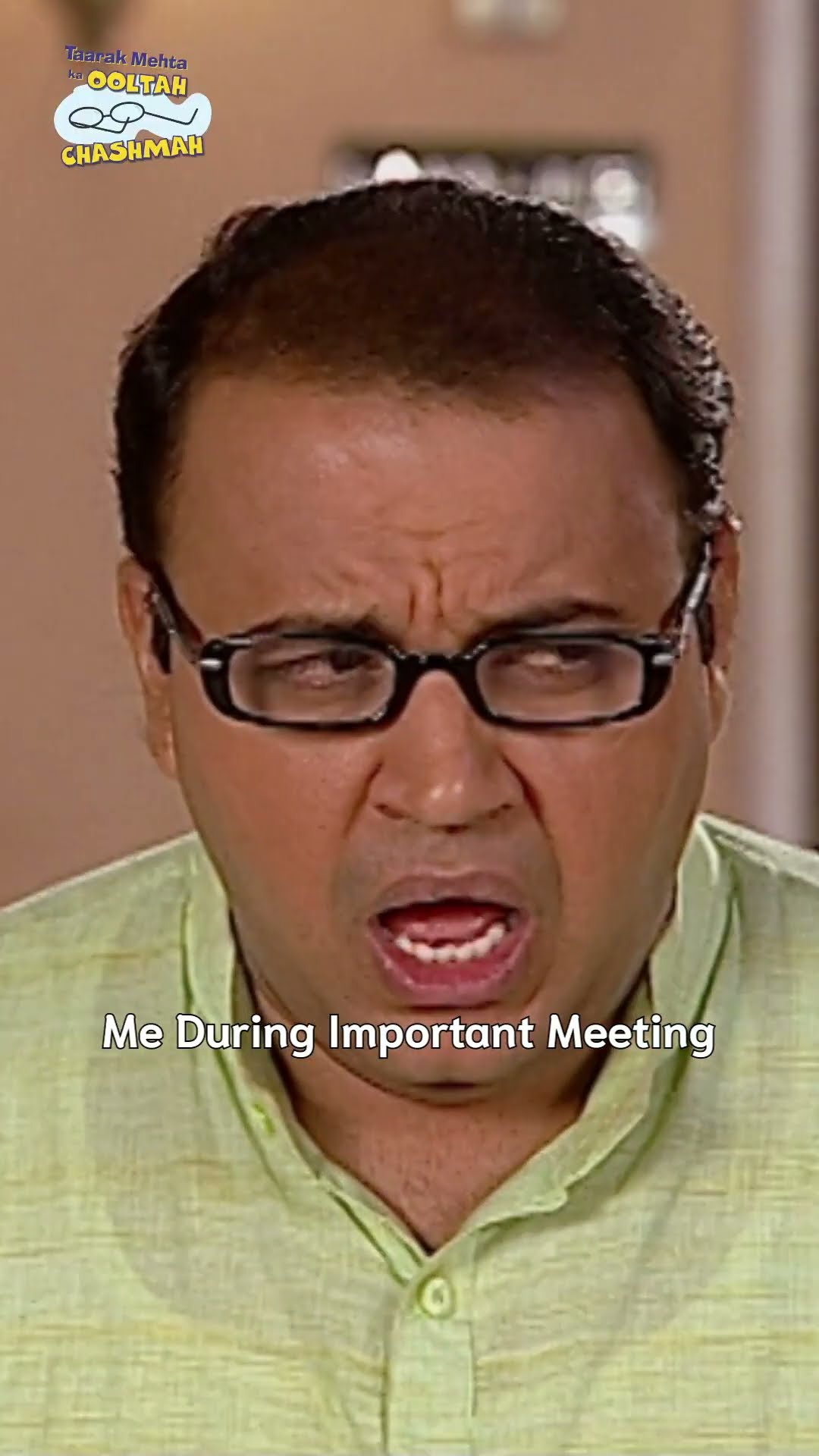 Me during important meeting! #tmkoc #comedy #relatable #shorts #comedyvideo #funny#meeting