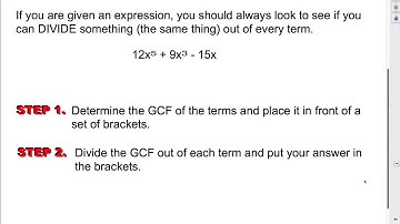 MFM 2P U5L3 Common Factoring