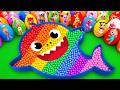 Satisfying ASMR | How to make Baby Shark Beads Bathtub by Mixing Paw Patrol Mystery Eggs Slime CLAY